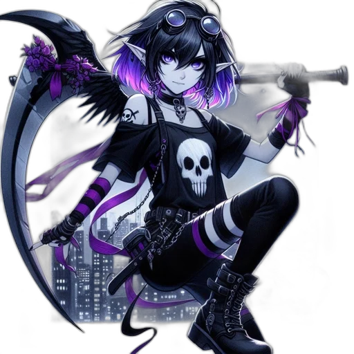 weapon, cyberpunk, fantasy art, concept art transparent PNG cut-out