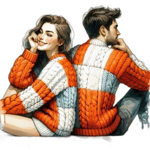 jacket, dress, watercolor, photorealistic transparent PNG cut-out