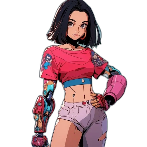 robot, jacket, weapon, dress transparent PNG cut-out