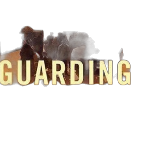3d render, guarding, golden, door transparent PNG cut-out