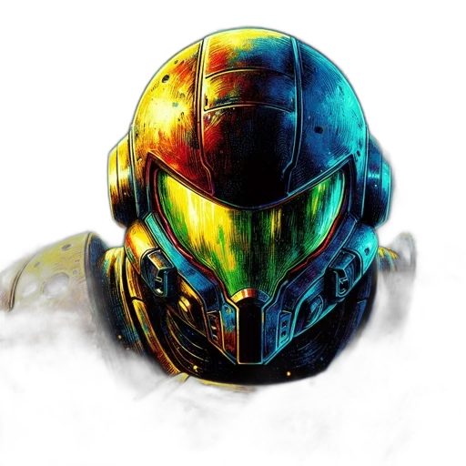 robot, mask, face, weapon transparent PNG cut-out