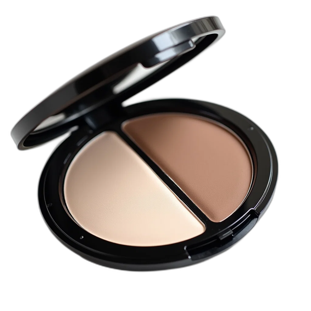 earth tones, compact, powder, makeup transparent PNG cut-out
