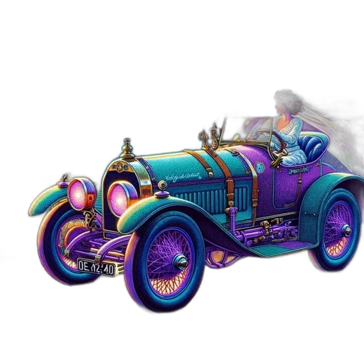 car, 3d render, concept art, pastel transparent PNG cut-out