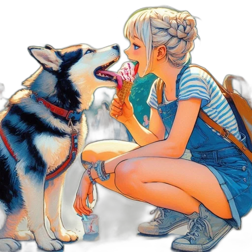 animal, creature, comic book art, photorealistic transparent PNG cut-out