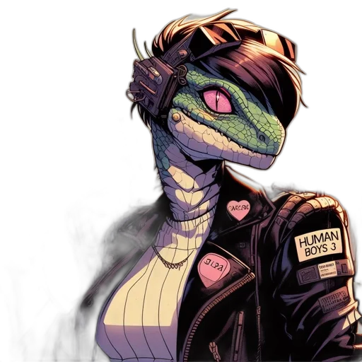 jacket, mask, dragon, creature transparent PNG cut-out