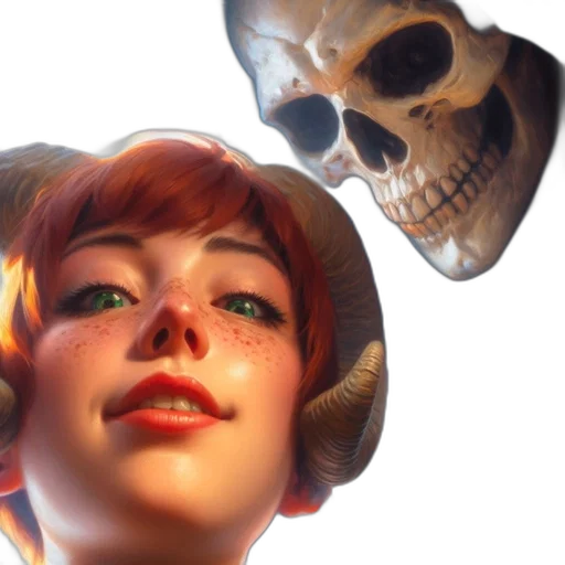 face, mask, crown, concept art transparent PNG cut-out