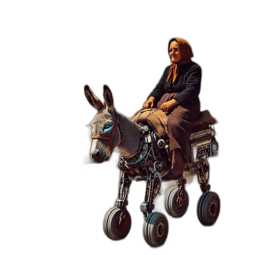 animal, robot, jacket, concept art transparent PNG cut-out