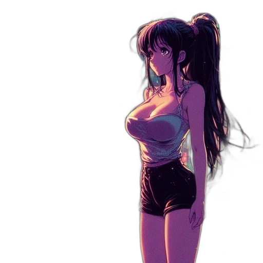dress, jacket, weapon, anime transparent PNG cut-out