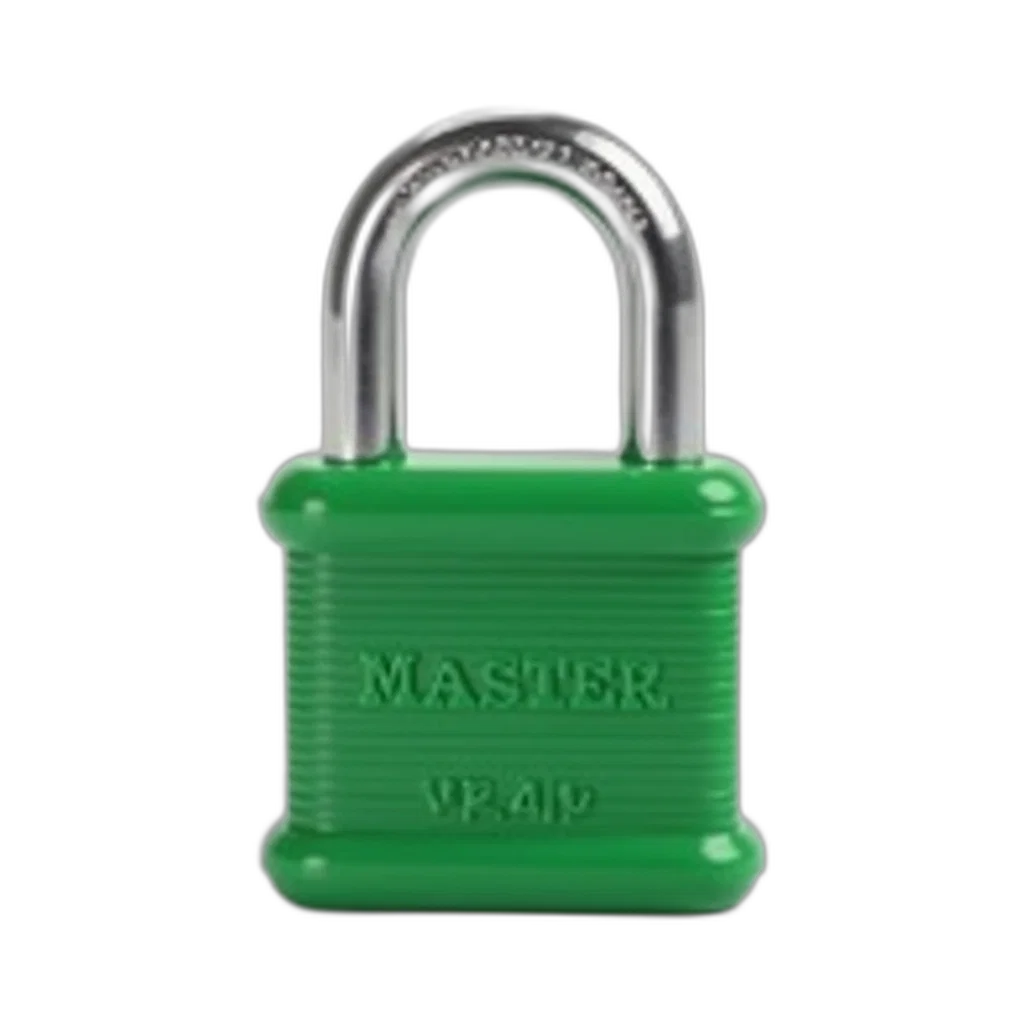 green, master, lock, silver transparent PNG cut-out