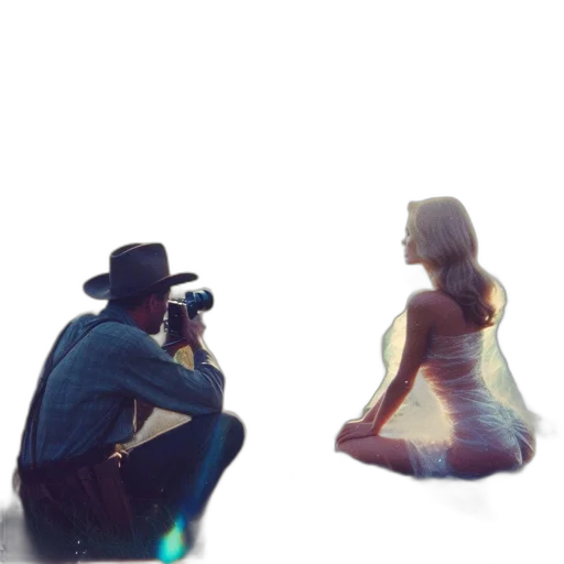 dress, hat, concept art, 3d render transparent PNG cut-out