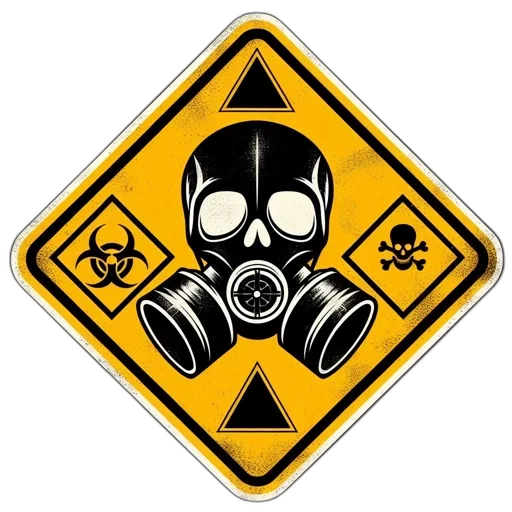 jacket, mask, stylized, hazard transparent PNG cut-out