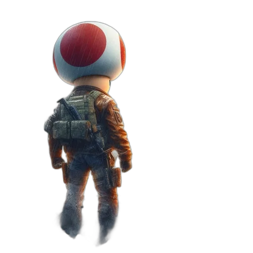 jacket, hat, weapon, mask transparent PNG cut-out