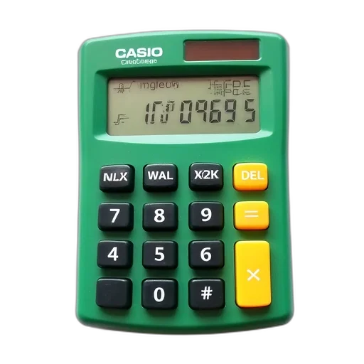 weapon, green, calculator, digital transparent PNG cut-out