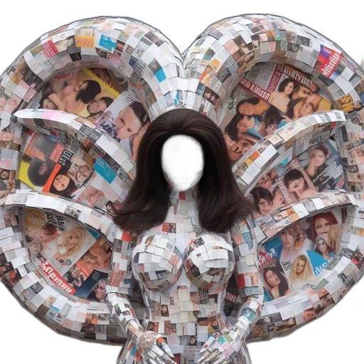hair, hat, mask, jewelry transparent PNG cut-out