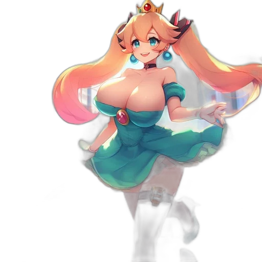 dress, staff, crown, weapon transparent PNG cut-out