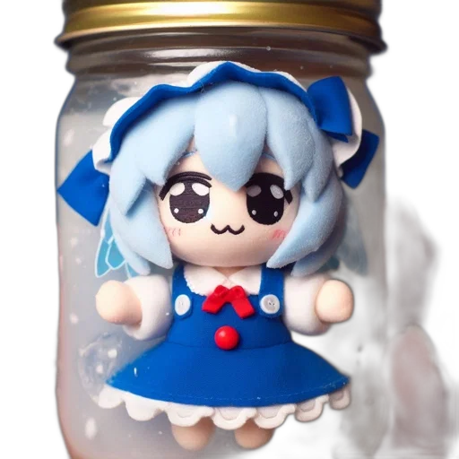 bottle, dress, creature, face transparent PNG cut-out