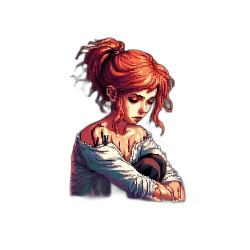 face, staff, dress, hair transparent PNG cut-out