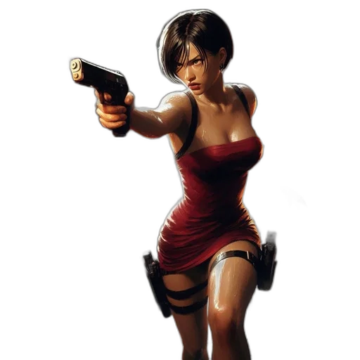 weapon, dress, concept art, 3d render transparent PNG cut-out