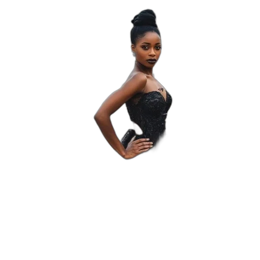 dress, hair, jewelry, creature transparent PNG cut-out