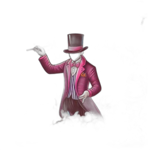 jacket, staff, hat, robot transparent PNG cut-out