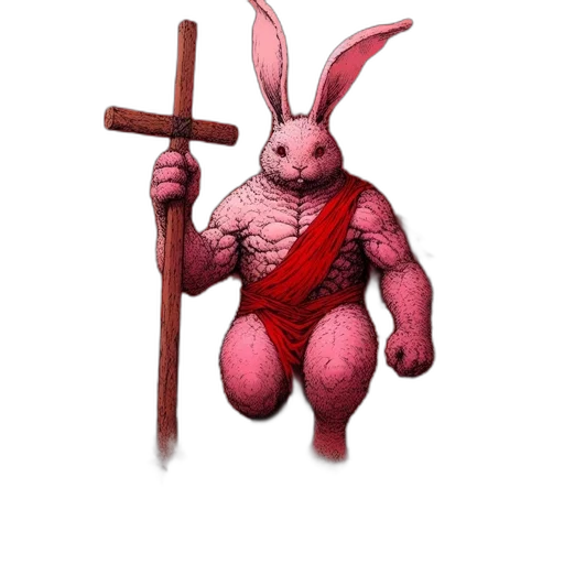 creature, animal, staff, weapon transparent PNG cut-out