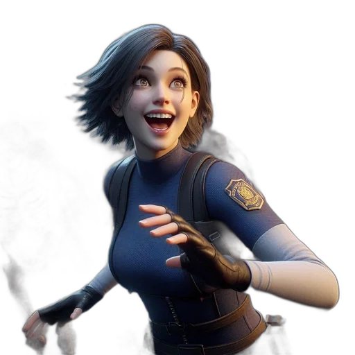 face, staff, concept art, 3d render transparent PNG cut-out