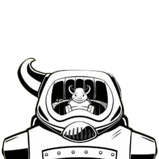 robot, mask, creature, animal transparent PNG cut-out