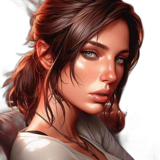 face, fantasy art, photorealistic, concept art transparent PNG cut-out