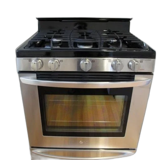 stainless, steel, oven, black transparent PNG cut-out