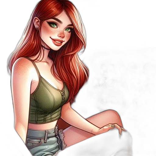 dress, cartoon, fantasy art, watercolor transparent PNG cut-out