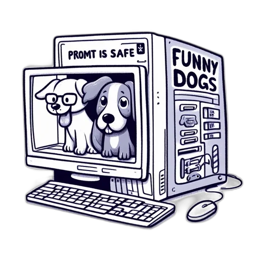 cartoon, amusing, setup, featuring transparent PNG cut-out