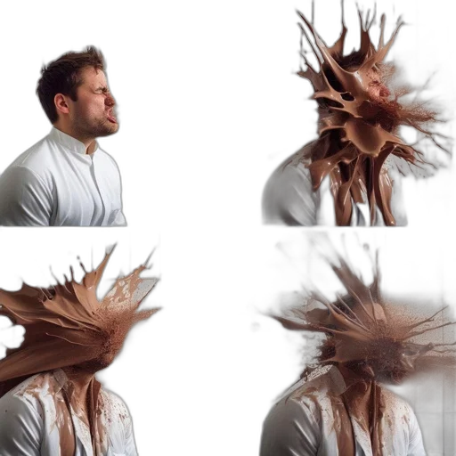 hair, mask, creature, crown transparent PNG cut-out