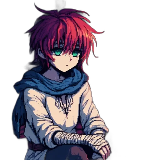 jacket, staff, weapon, creature transparent PNG cut-out