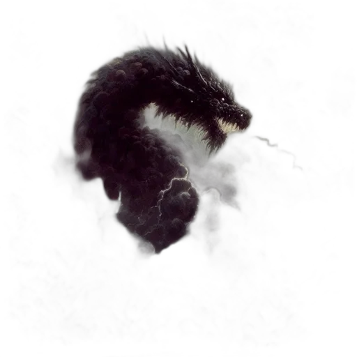 animal, creature, dragon, hair transparent PNG cut-out