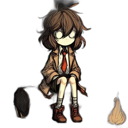 mask, hair, jacket, creature transparent PNG cut-out