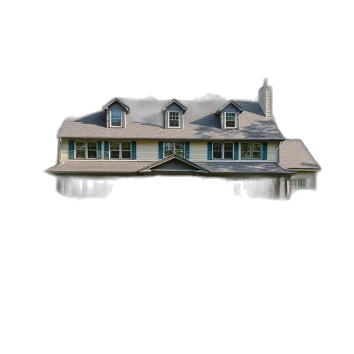 building, furniture, umbrella, 3d render transparent PNG cut-out