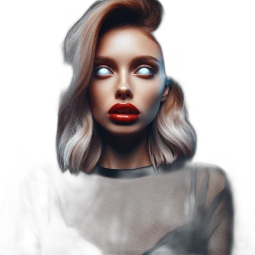 face, hair, robot, mask transparent PNG cut-out