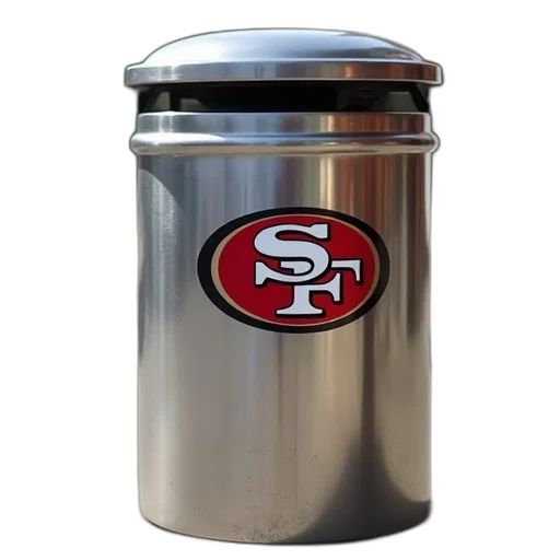 stainless, steel, trash, can transparent PNG cut-out
