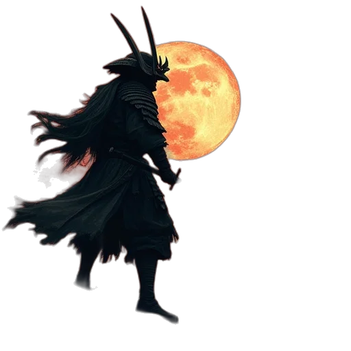 mask, dragon, staff, sword transparent PNG cut-out