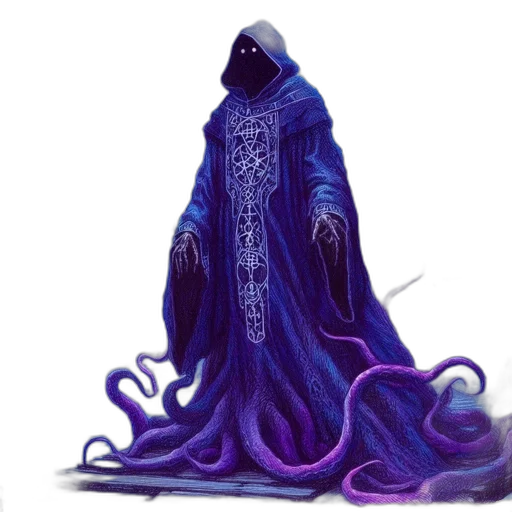 creature, dress, staff, jacket transparent PNG cut-out