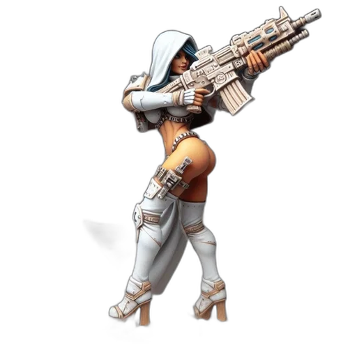 weapon, robot, staff, concept art transparent PNG cut-out