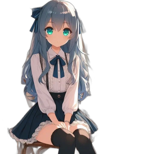 dress, robot, face, staff transparent PNG cut-out