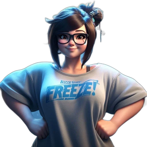 dress, face, staff, robot transparent PNG cut-out