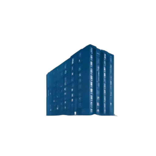 building, furniture, 3d render, blue transparent PNG cut-out