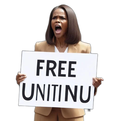 african, american, woman, passionately transparent PNG cut-out