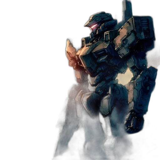weapon, robot, face, concept art transparent PNG cut-out