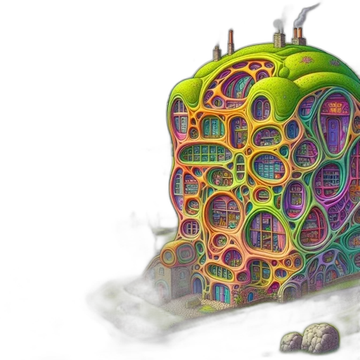 building, robot, furniture, concept art transparent PNG cut-out