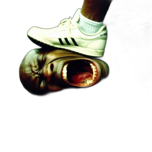 shoes, mask, face, creature transparent PNG cut-out