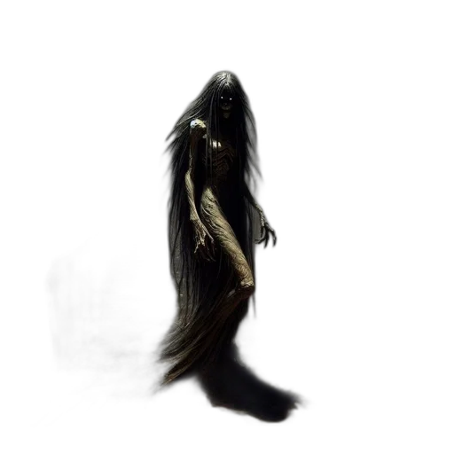 creature, hair, animal, dress transparent PNG cut-out