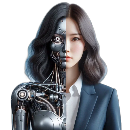 robot, cyberpunk, concept art, comic book art transparent PNG cut-out